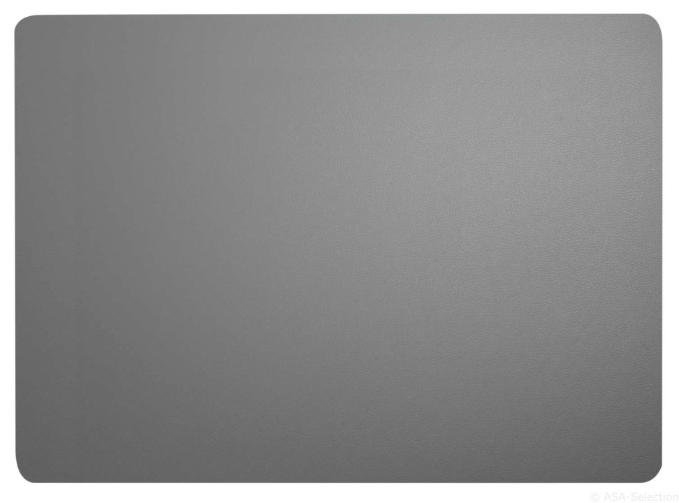 ASA Selection Tischset Leather Optic in Farbe grau matt