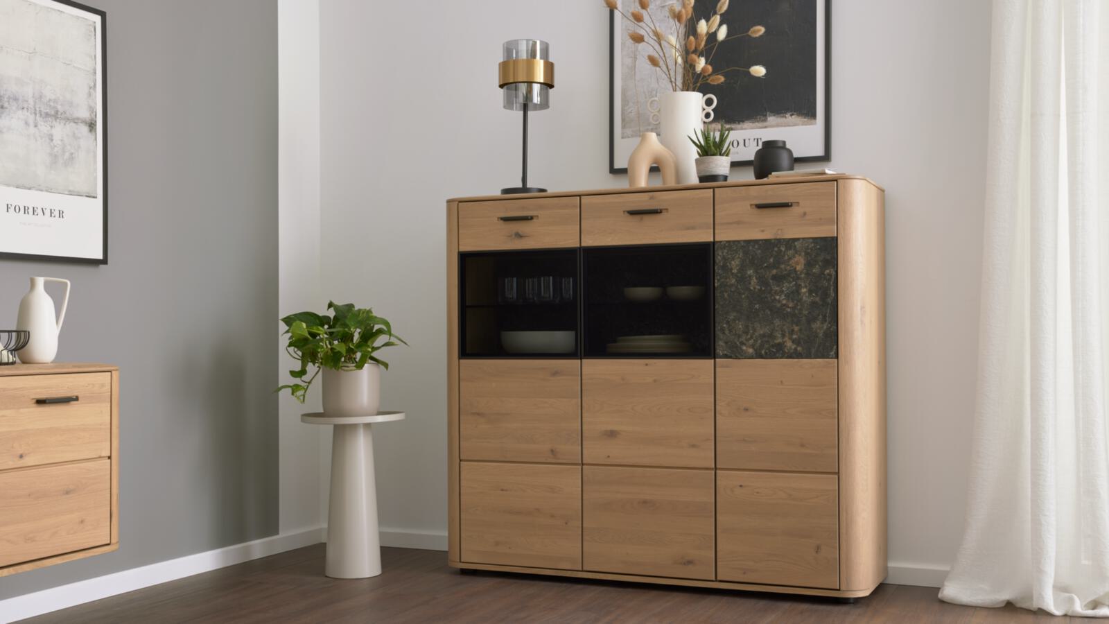 Interliving Highboard IL2029 in Wildeiche massiv