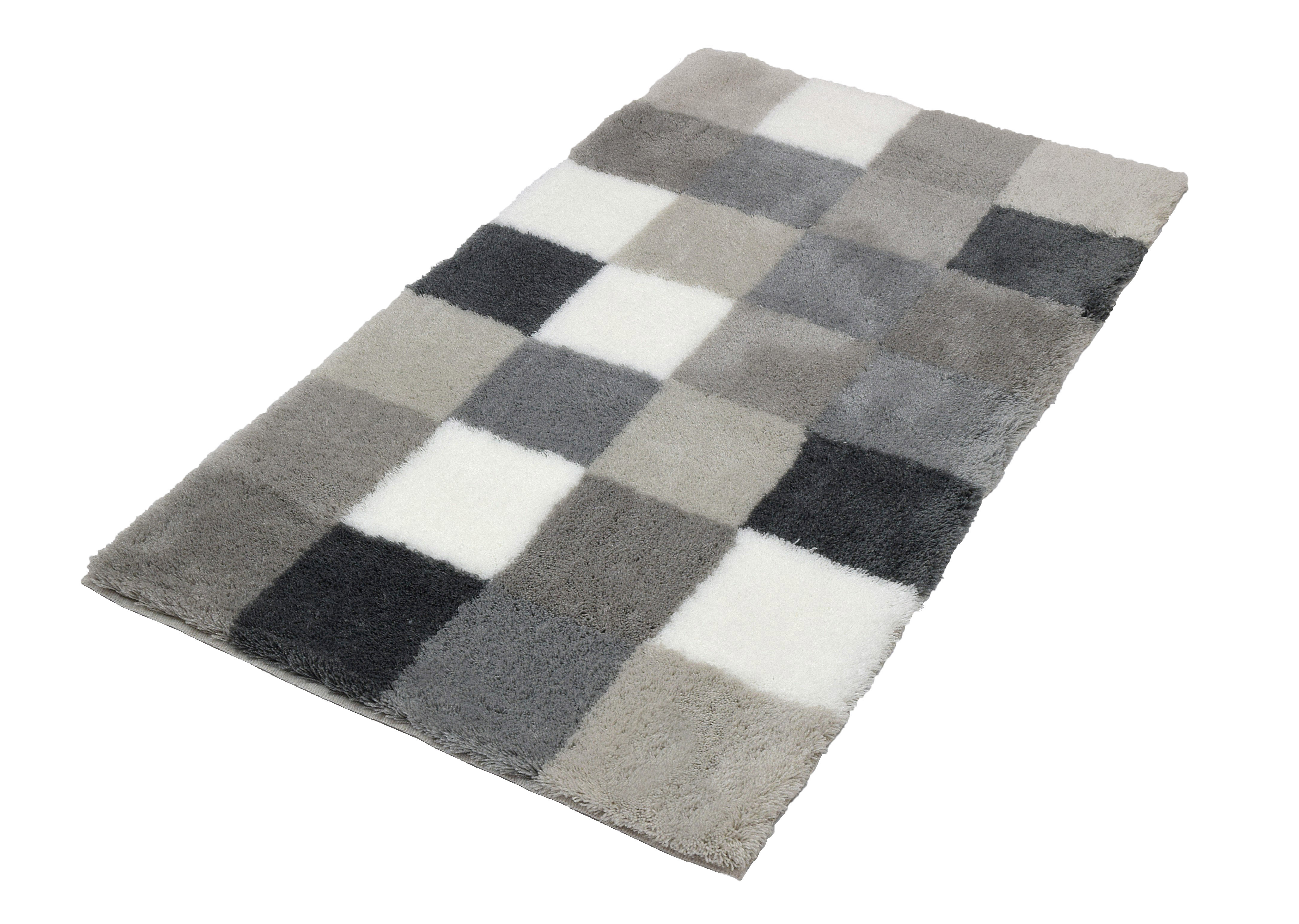 Kleine Wolke Badteppich CARO ca. 70x120cm in Farbe Flanell