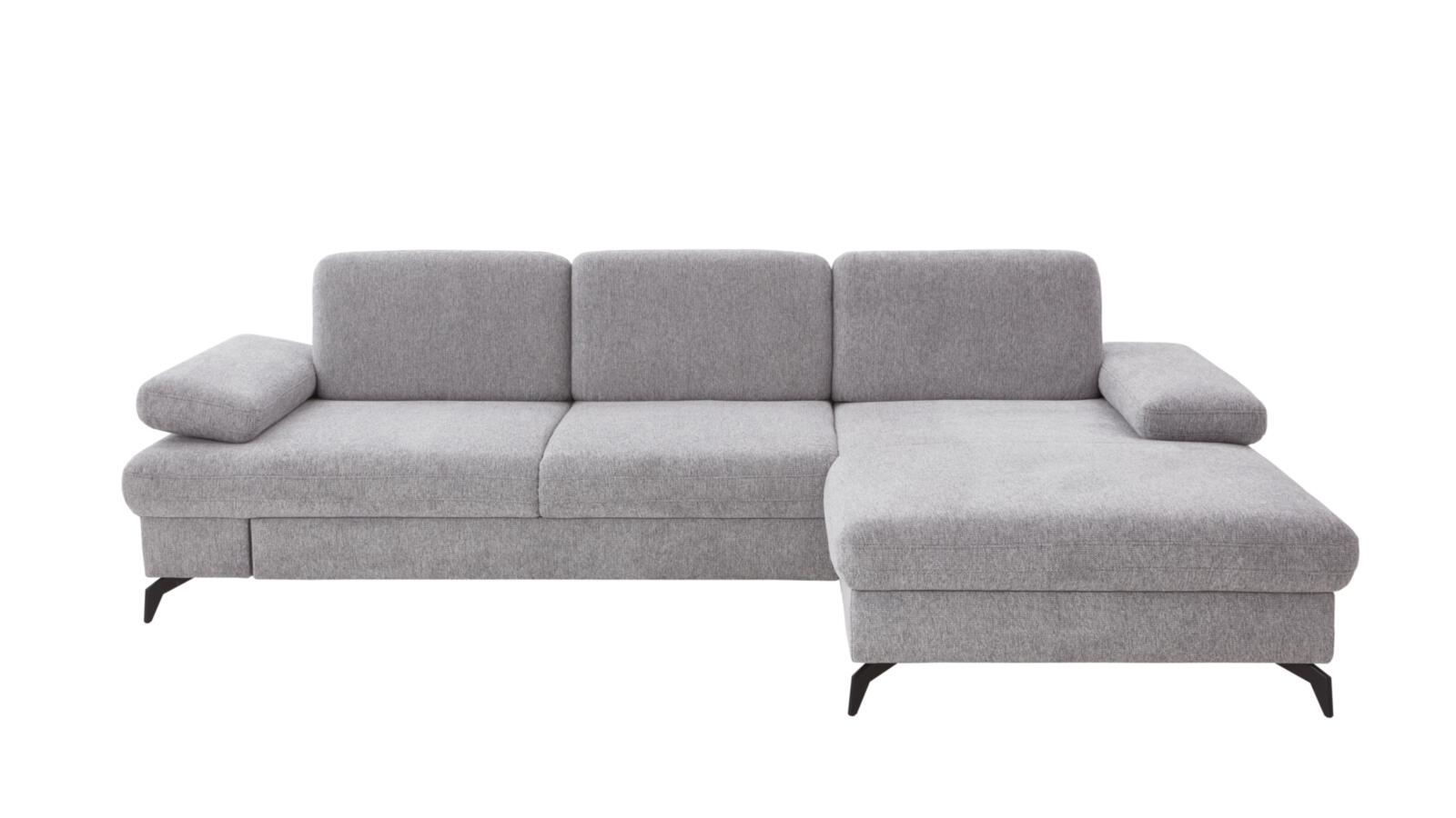 Sit & More Polsterecke MORRIS ca. 275x171cm in Stoff Orlean steel, Couch, Mobiliar