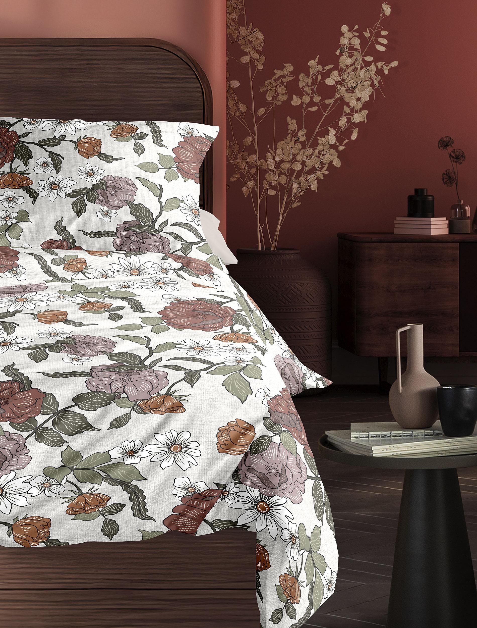 Irisette Mako-Satin Bettwäsche WAVE ca. 135x200cm in Farbe kupfer, Moebel, Bett, Bettlaken