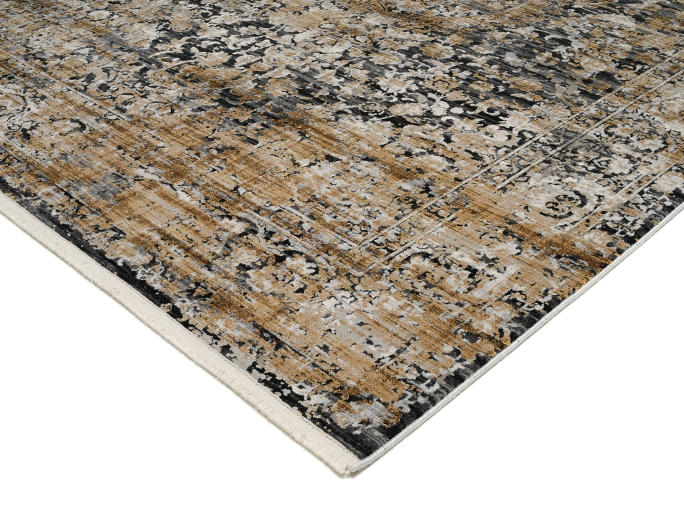 OCI Webteppich ca. 140 x200cm in Farbe grau-gold