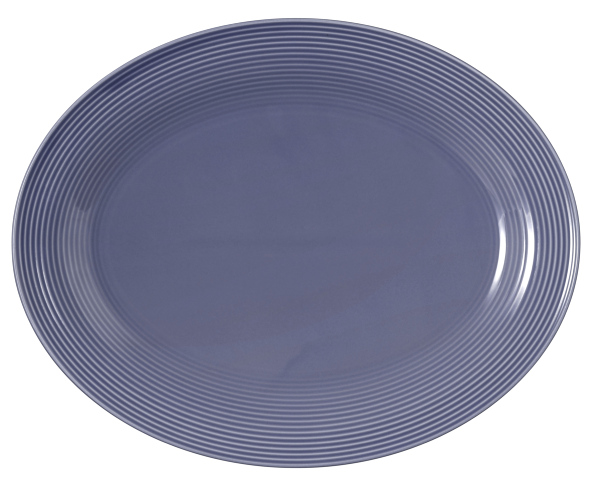 Seltmann Weiden Servierplatte oval 35x28cm Beat 3 Fliederblau