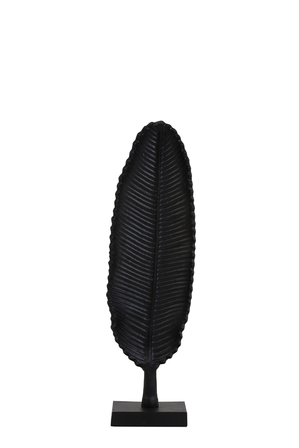 Light & Living Ornament Leaf in Schwarz