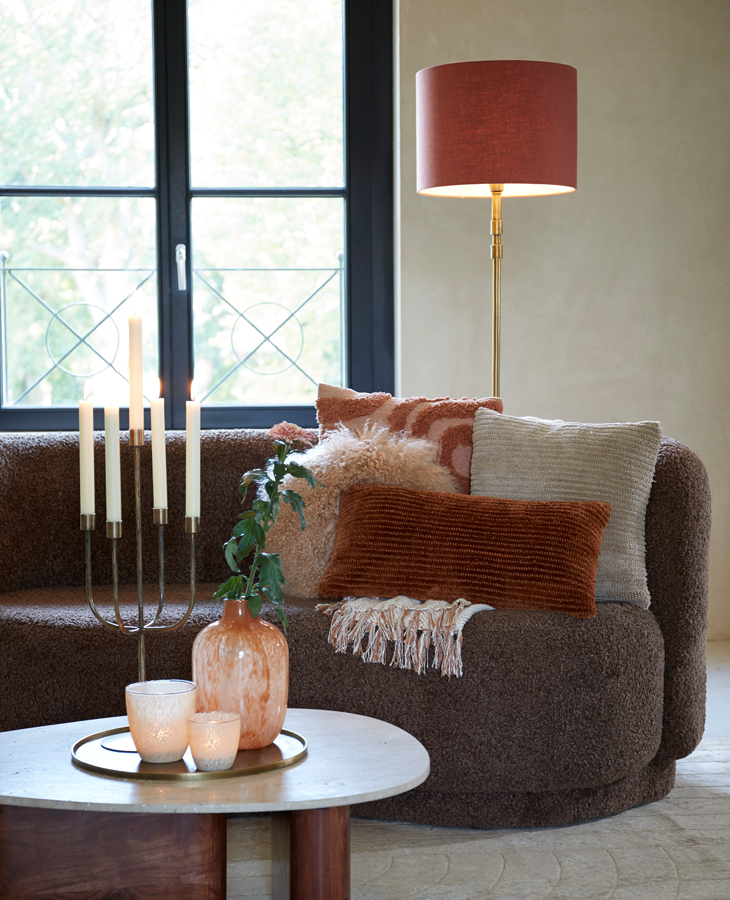 Teelicht JADIDA  in Glas creme