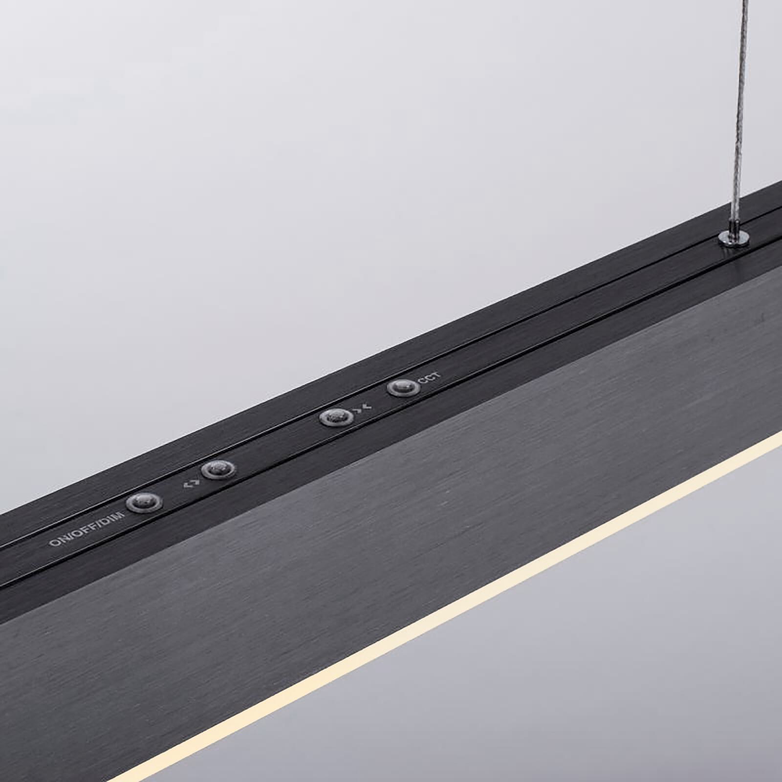Paul Neuhaus LED-Pendelleuchte PURE MOTO-RISE 3-flammig in Farbe grau, Drinnen, Innenarchitektur, Holz