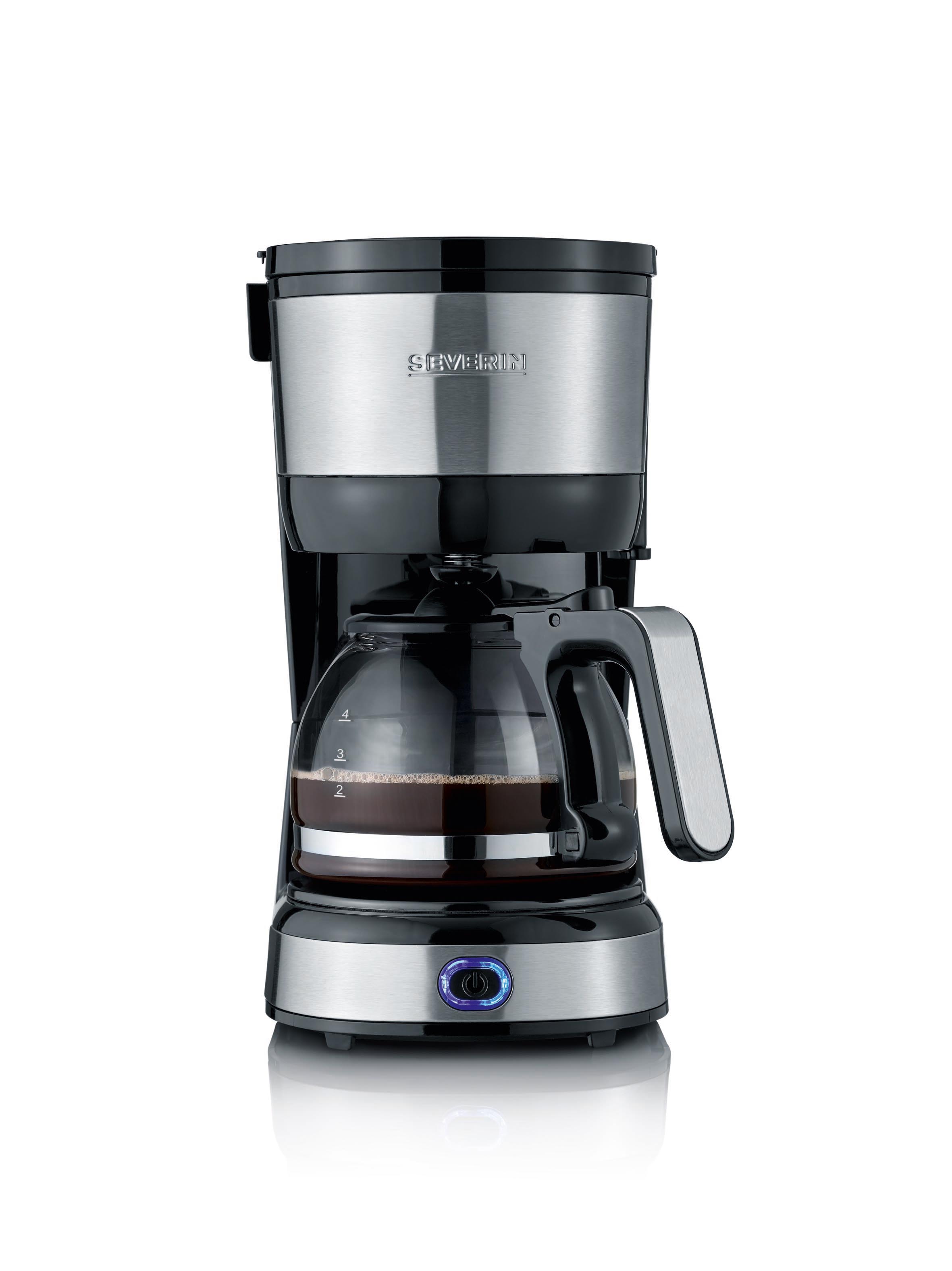 Severin Filterkaffeemaschine KA 4819 in Edelstahl gebürstet/schwarz