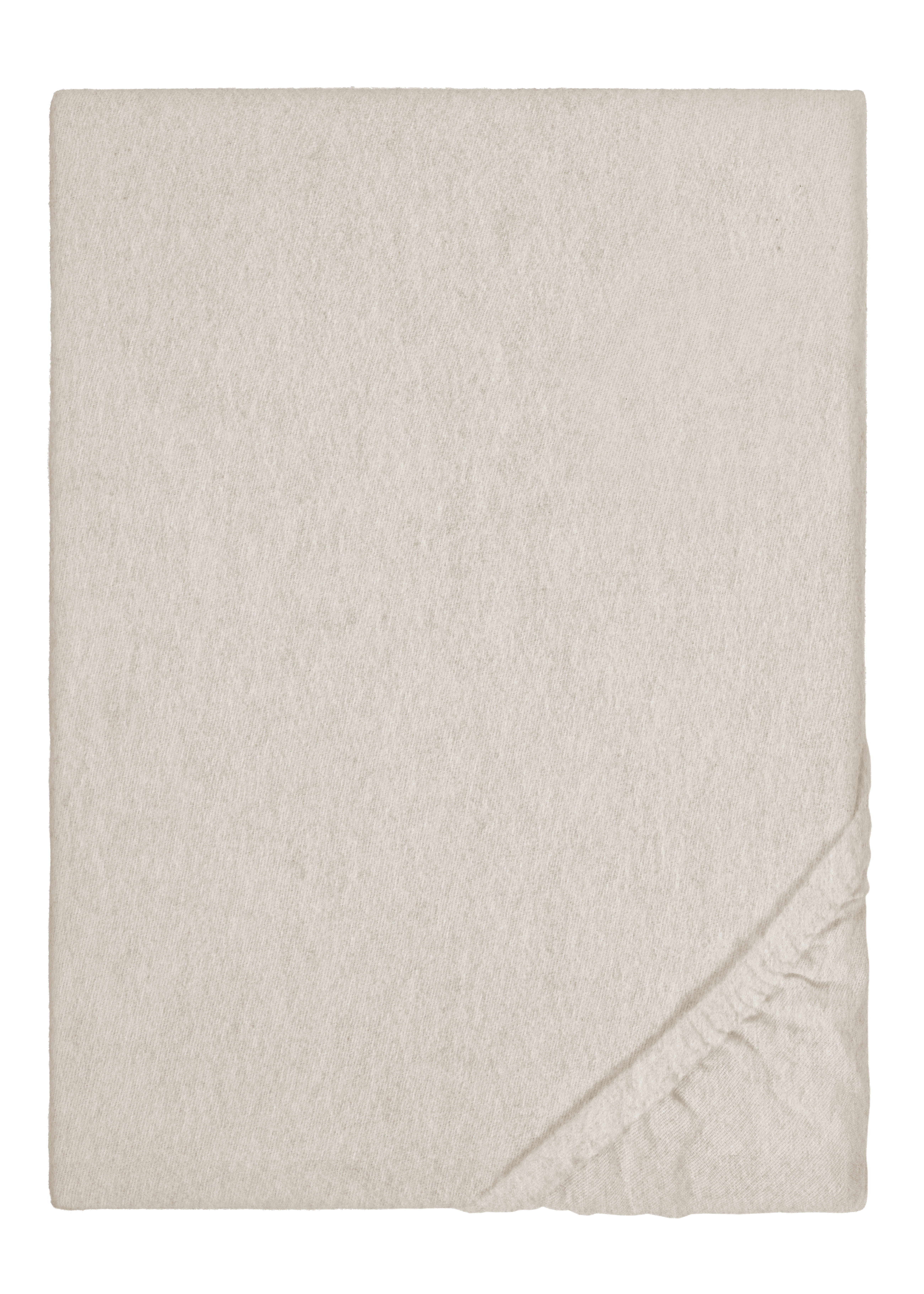 Biberna BIBER-Spannbetttuch ca. 140x200cm in Farbe Kitt, Dekoration für Zuhause, Teppich