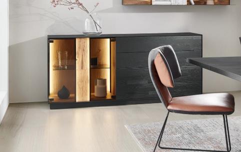 Sideboard  ca.B194 H85 T44 cm in Kernesche anthrazit gebürstet
