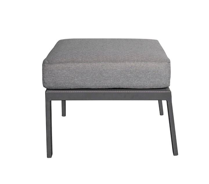 L.C. Wholesaler Hocker SONDRINO ca. B60 H43 T59 cm in Textilene silber