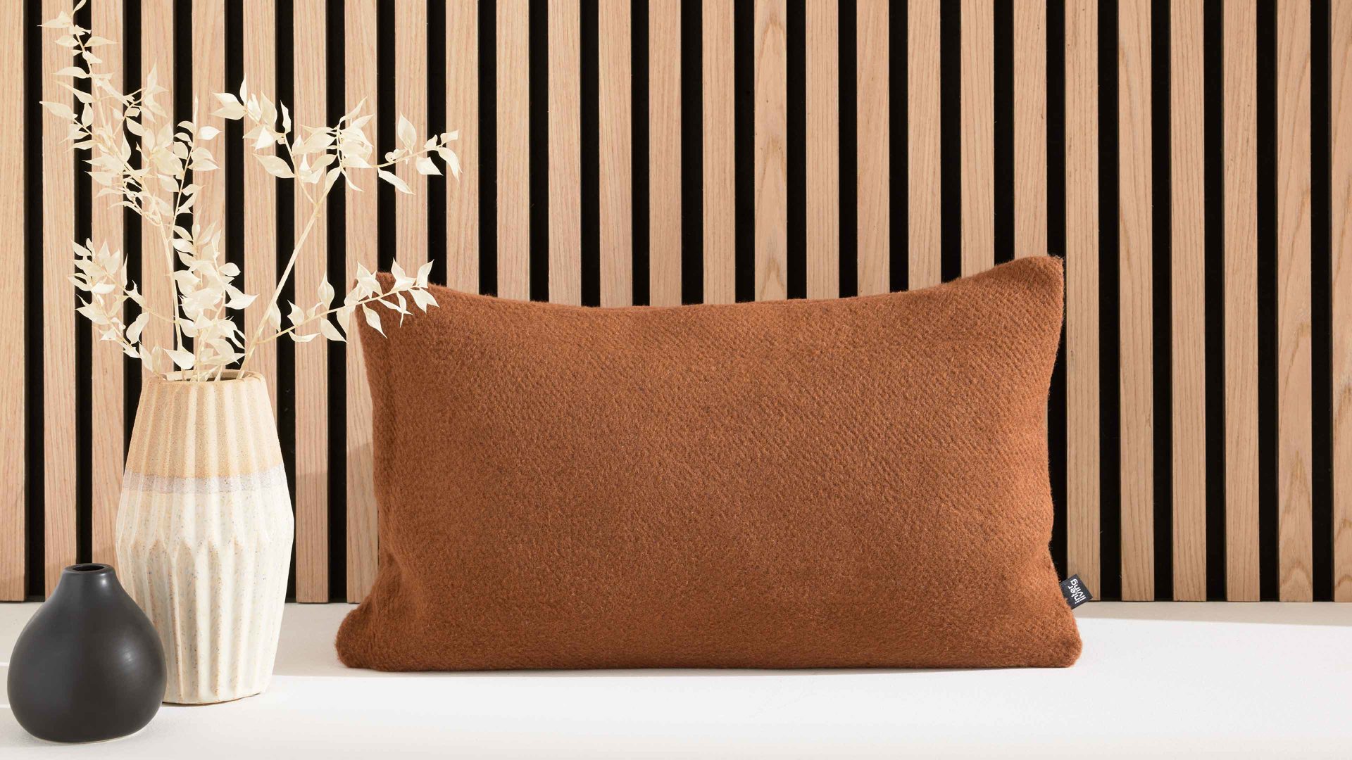 Interliving Kissenhülle IL-9113 ca. 30x50cm in Farbe cognac
