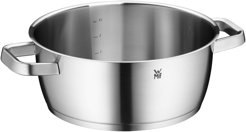 WMF Iconic Bratentopf mit Deckel 24 cm in Edelstahl
