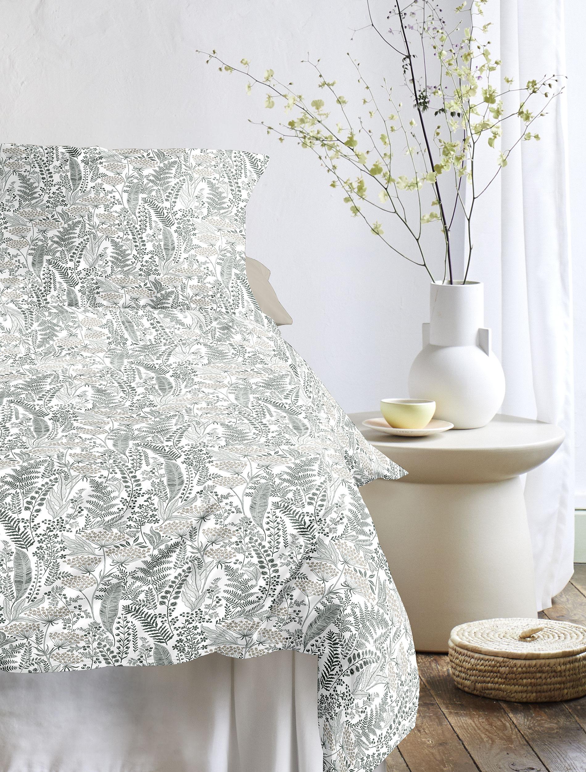 Irisette Tencel-Satin Bettwäsche LOTUS ca. 135x200cm in Farbe salbei