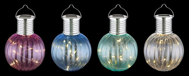 Globo LED-Solarleuchte SOLAR 10-flammig in Farbe mehrfarbig