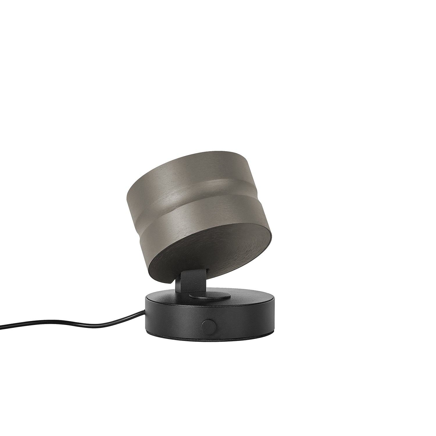 B-Leuchten LED-Tischleuchte  Durchmesser ca. 11cm, Höhe ca. 11,5cm in Bronze eloxiert, Elektrisches Gerät, Mikrophon, Lampe, Elektronik, Adapter