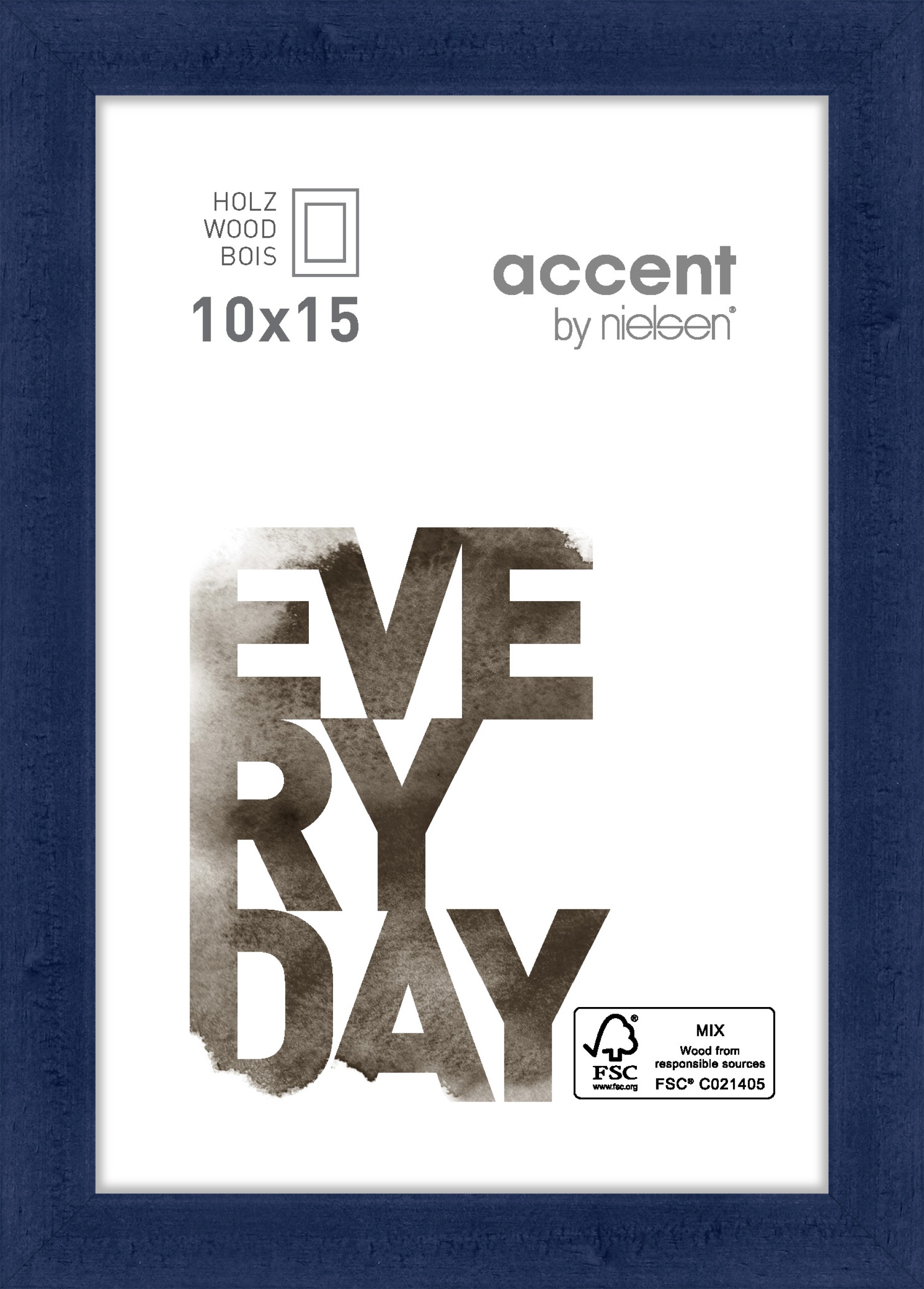Accent by Nielsen Holz Bilderrahmen Zoom ca. 10x15cm in Farbe Dark Blue