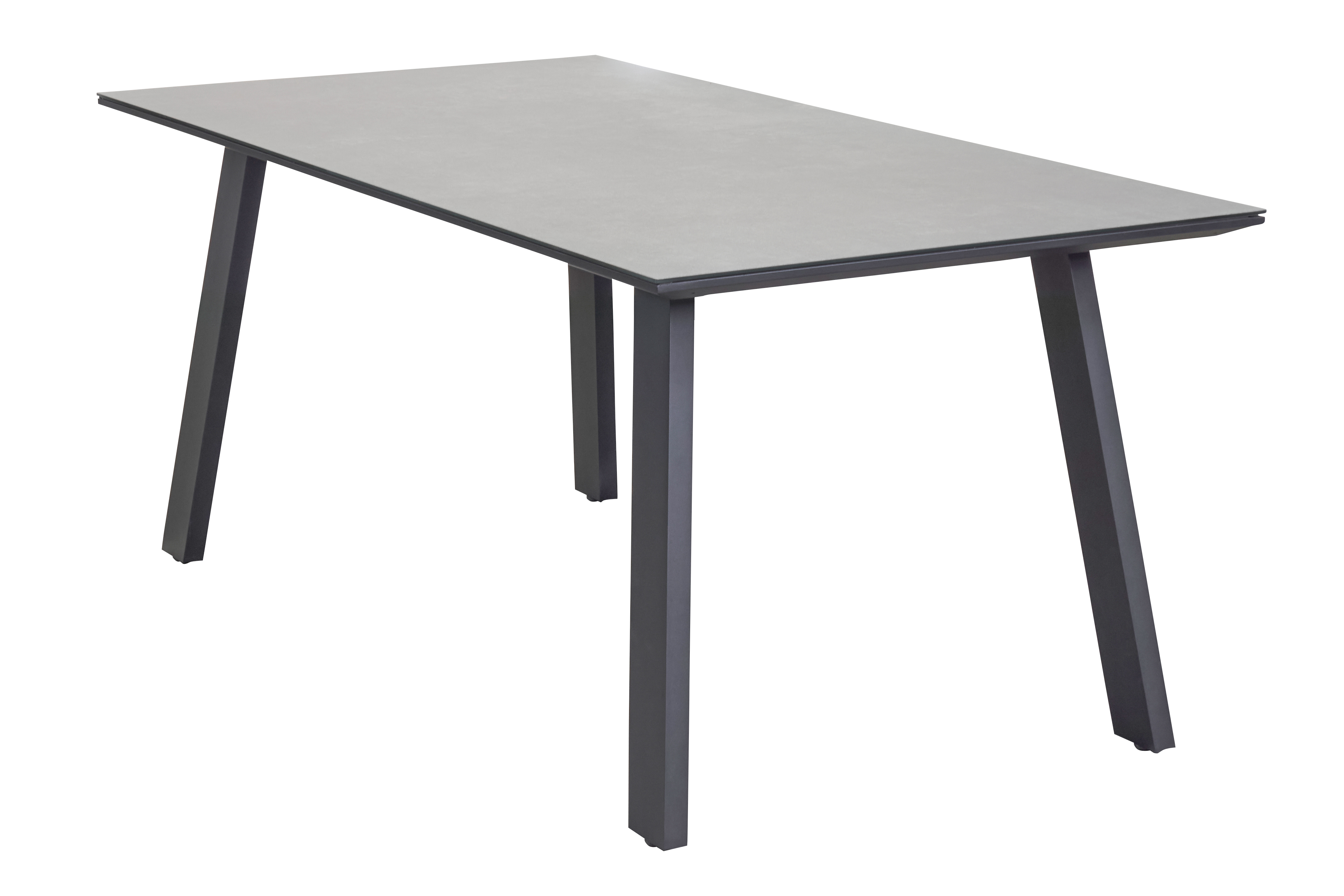 L.C. Wholesaler Tisch SUNREST ca. 180x90cm mit Platte in Glas Beton-Optik