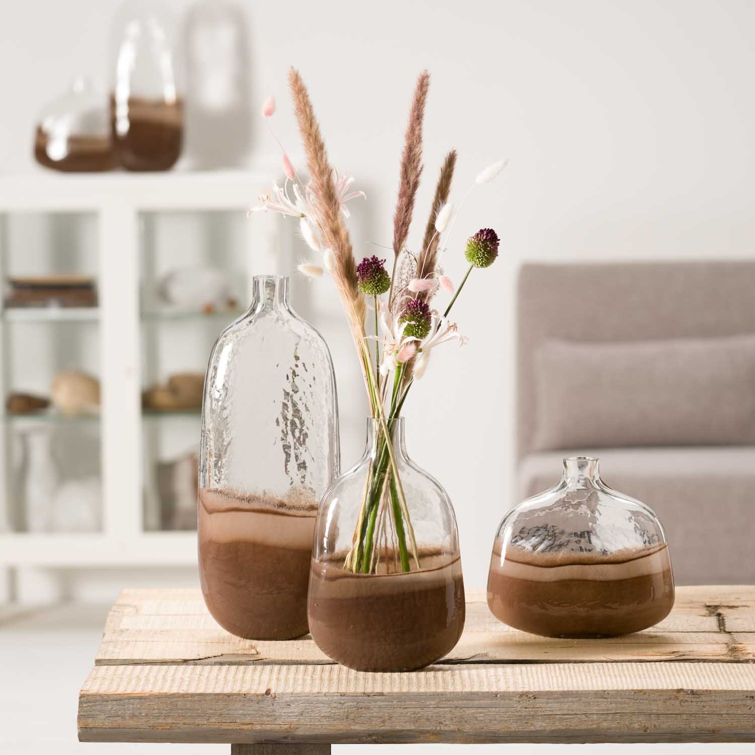 Leonardo Vase Casolare 33,5cm in Farbe braun