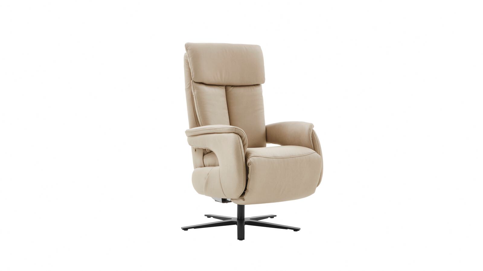 Polsteria Relaxsessel MIRA LAZYLINE in Leder Evita ecru