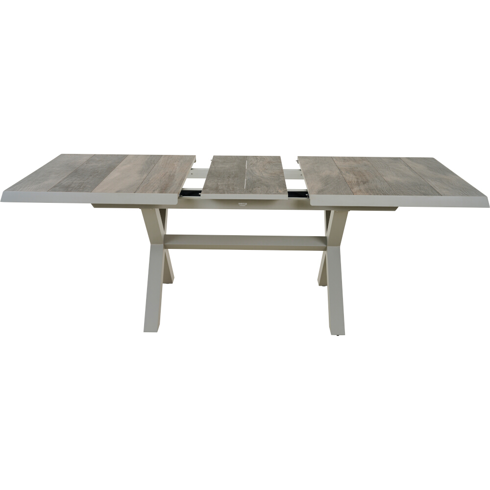 Ausziehtisch SINCRO ca. 160(200)x100cm in Farbe seidengrau, washed grey, Esstisch, Mobiliar, Tabelle, Kaffeetisch, Esszimmer