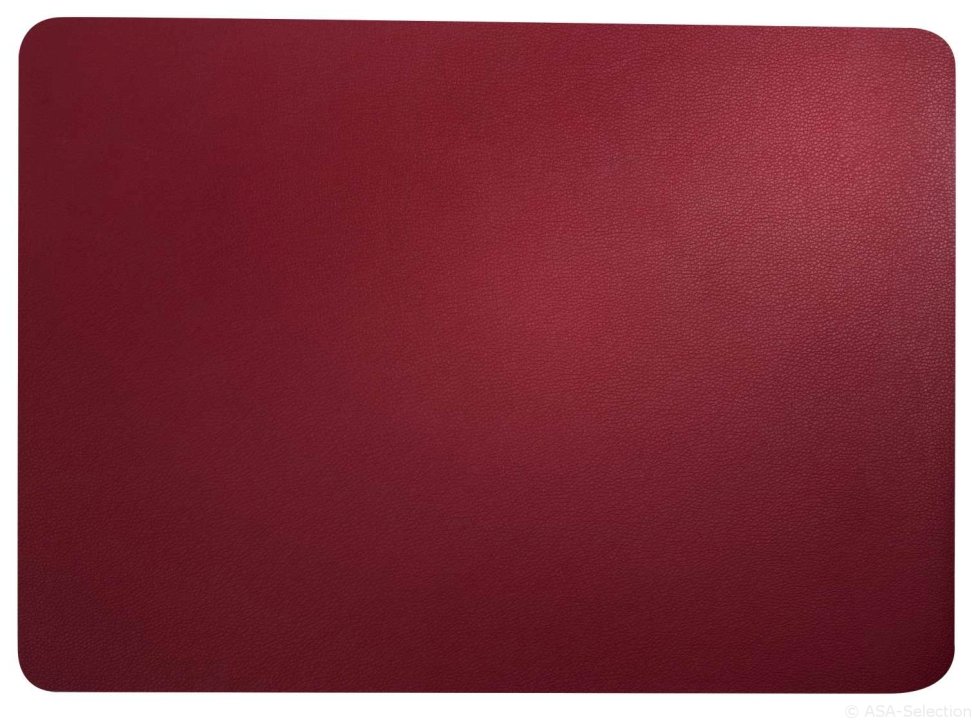 ASA Selection Tischset Leather Optic in Farbe rot