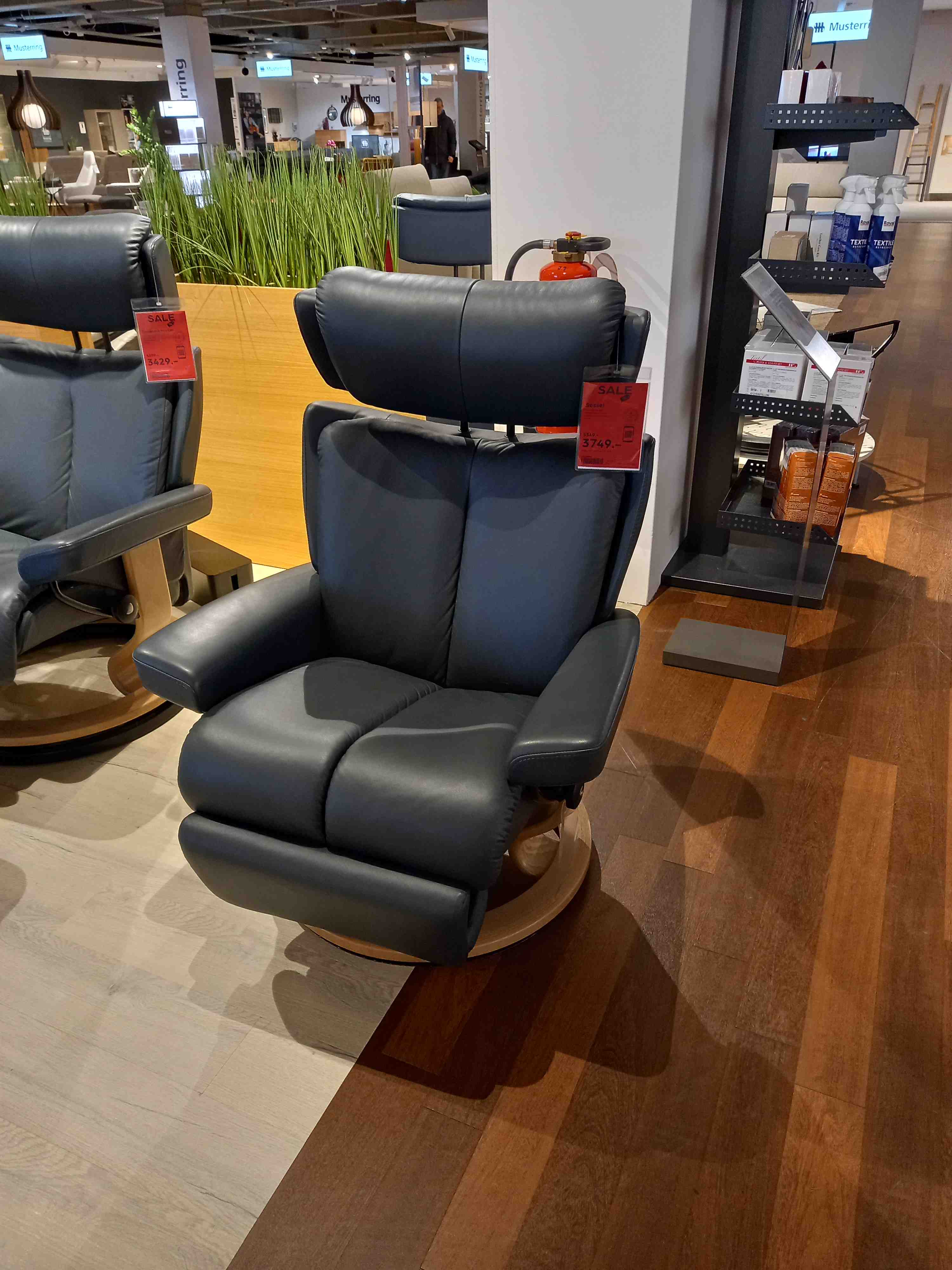Stressless Sessel Magic (M) in Leder Paloma Shadow blue Stressless Sessel Magic (M) in Leder Paloma Shadow blue
