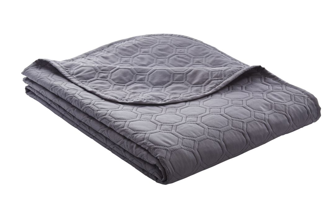 Ibena Tagesdecke NANCY 280x250cm in Farbe anthrazit