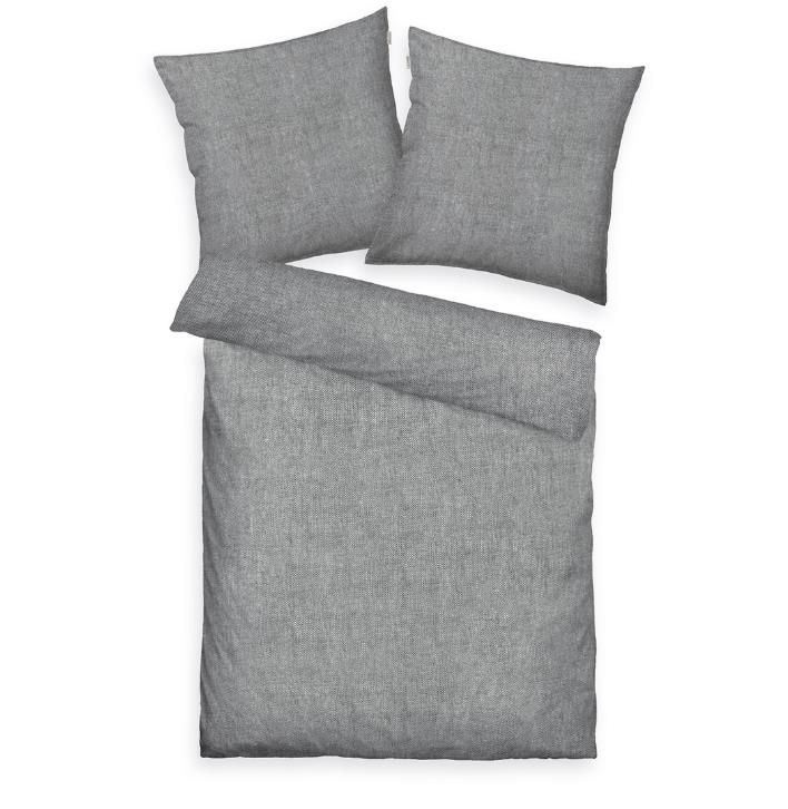 Tom Tailor Bettwäsche Melange Tom Tailor  ca. 135x200cm in ca.80x80/135x200cm soft grey