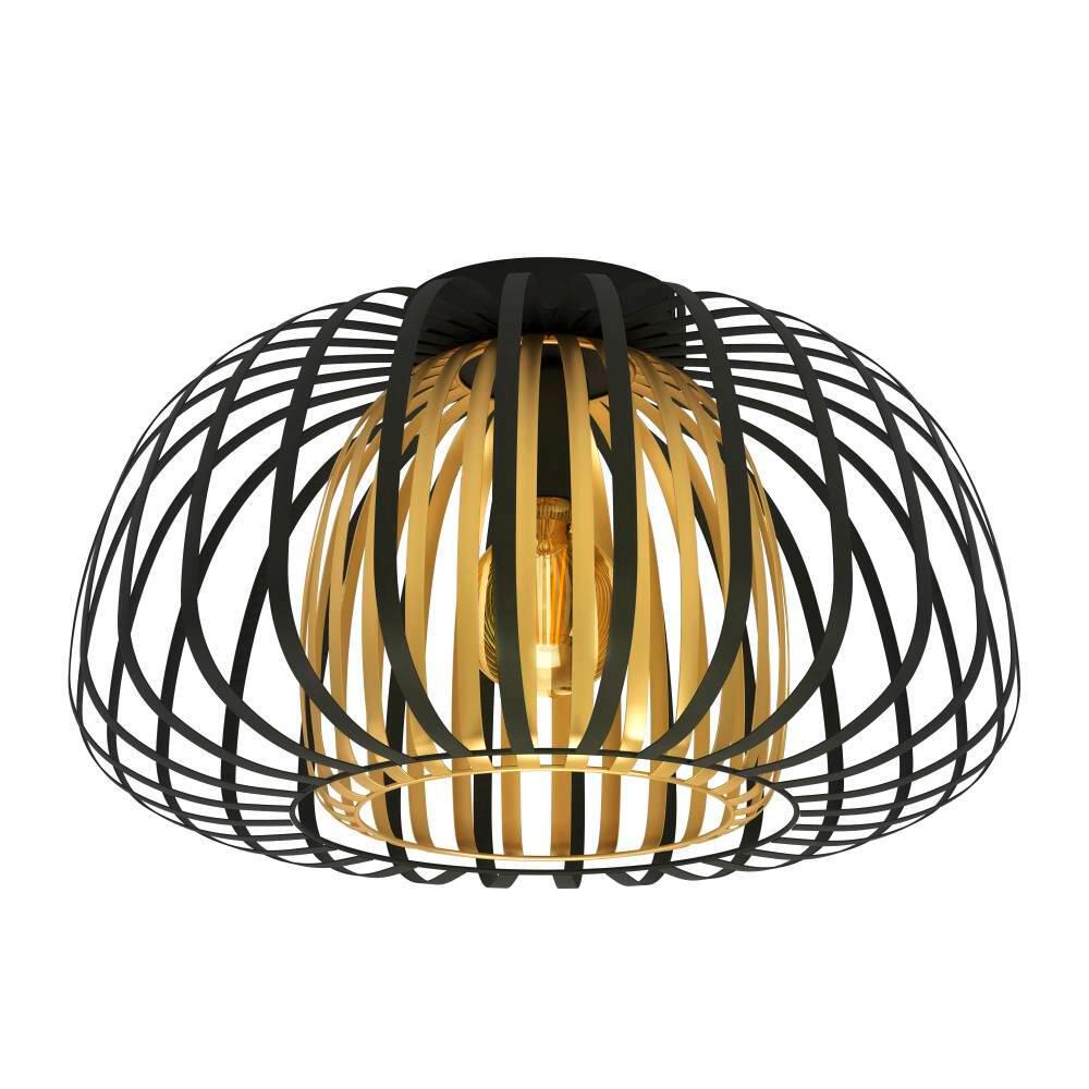 Deckenleuchte ENCINITOS in schwarz, gold