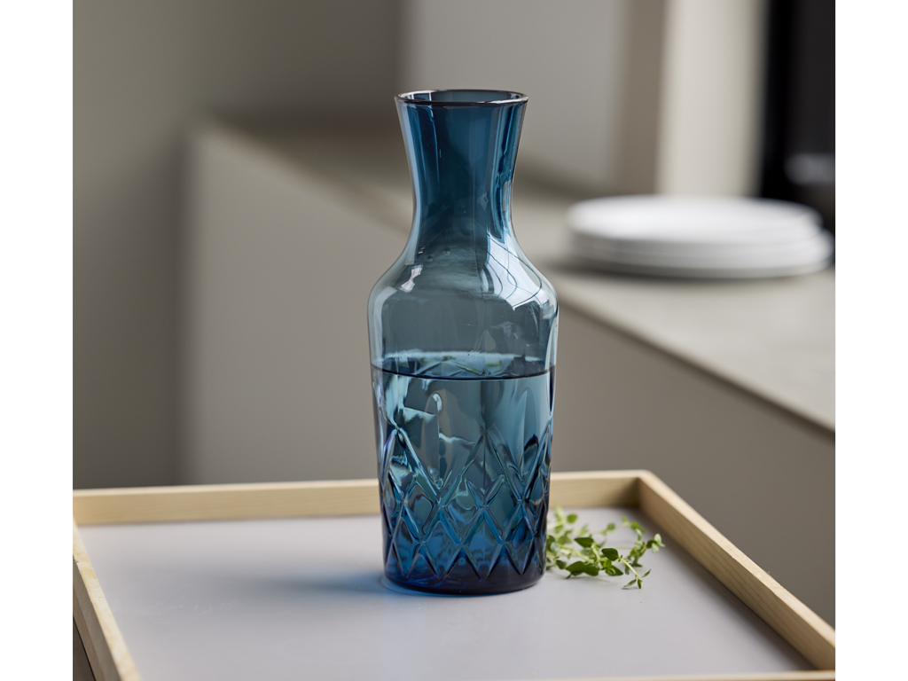 F&H Wasserkaraffe  SORRENTO 0,001 Liter in Farbe Blau