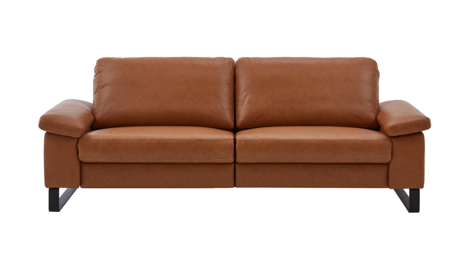Sofa 3-sitzig COAST PREMIUM in Leder Vicenza cognac