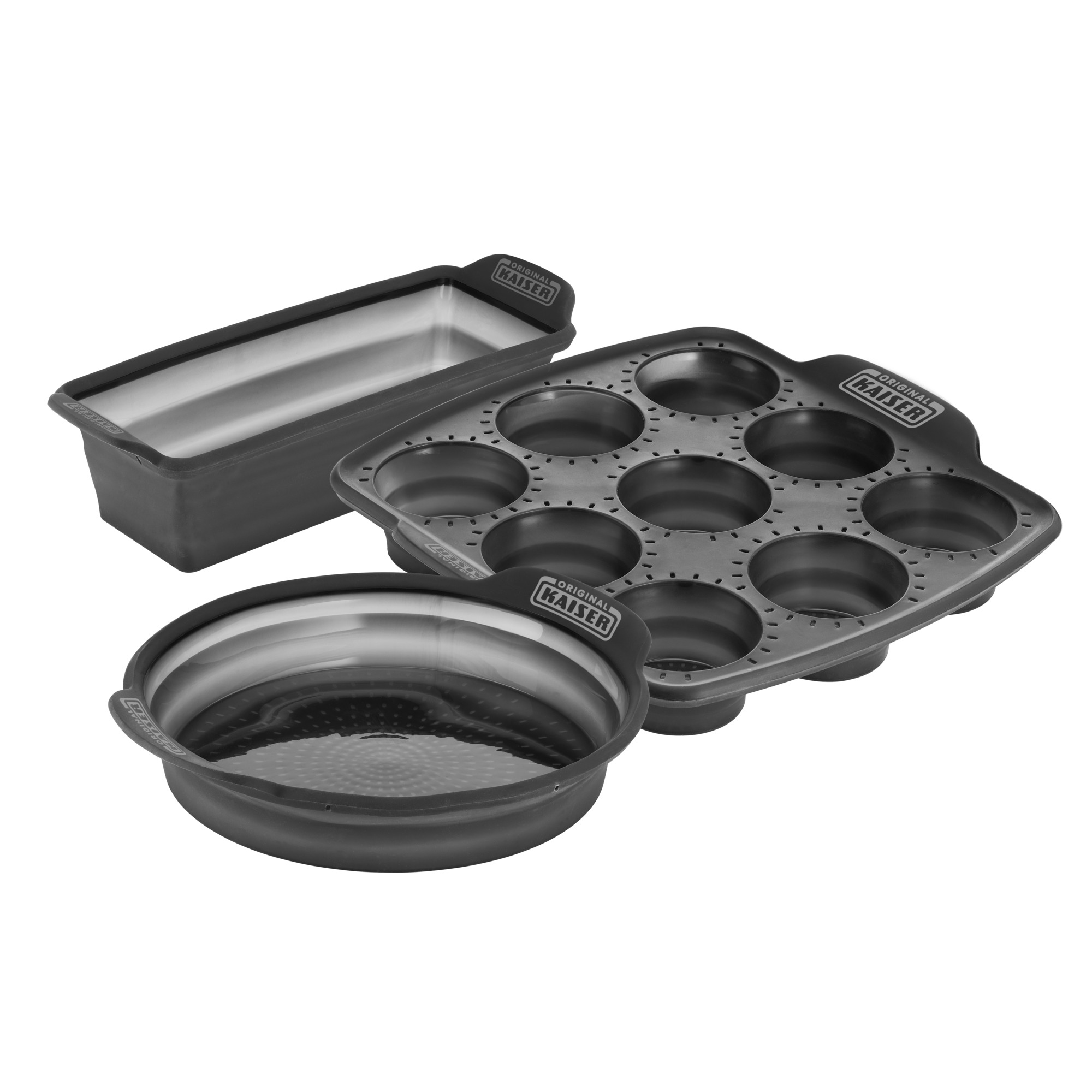 Kaiser Springform Silikon 24cm in schwarz