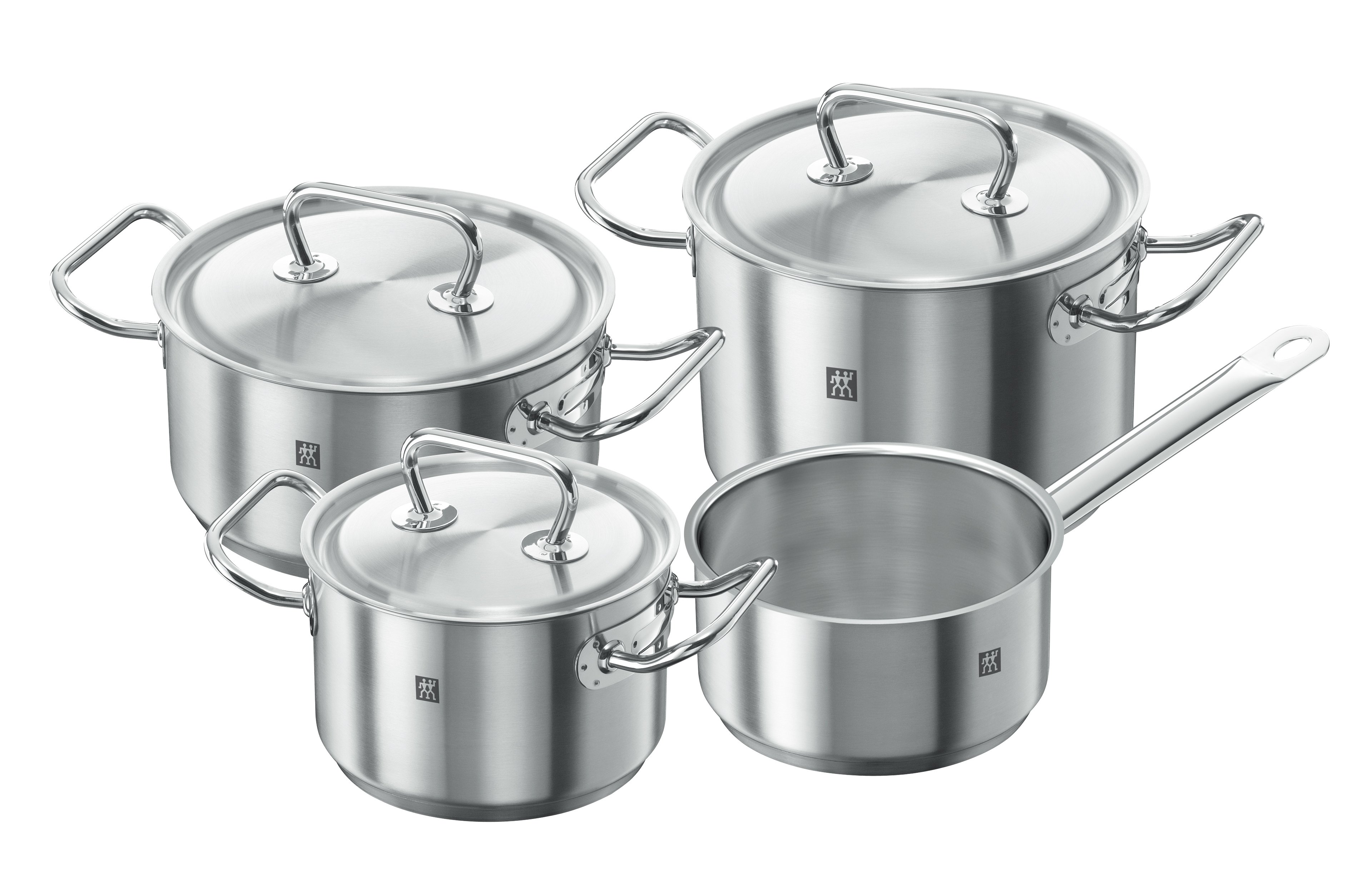 Zwilling Kochtopfset TWIN CLASSIC 4-teilig in Farbe 18/10 Edelstahl