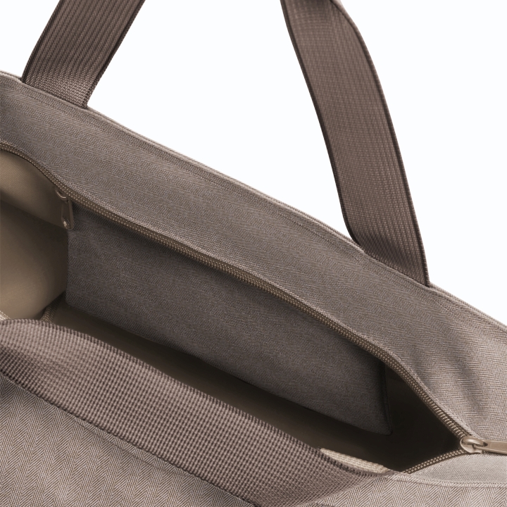 Reisenthel SHOPPER M in Farbe herringbone mokka, Tasche, Handtasche, Tragetasche, Leinwand, Geldbörse