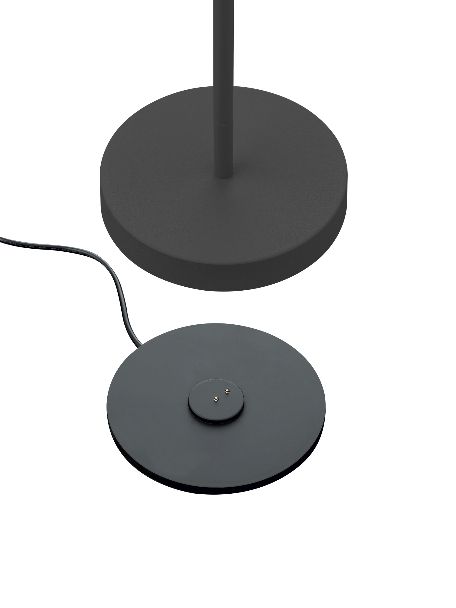 LED-Akkuleuchte  in schwarz mit Tastdimmer