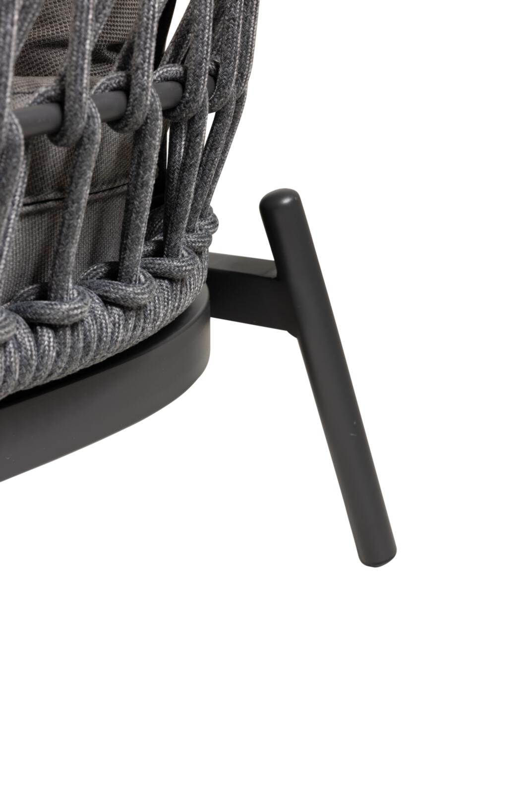 Interliving Doppelliege IL7013 164x149 in Rücken Rope anthrazit, Moebel