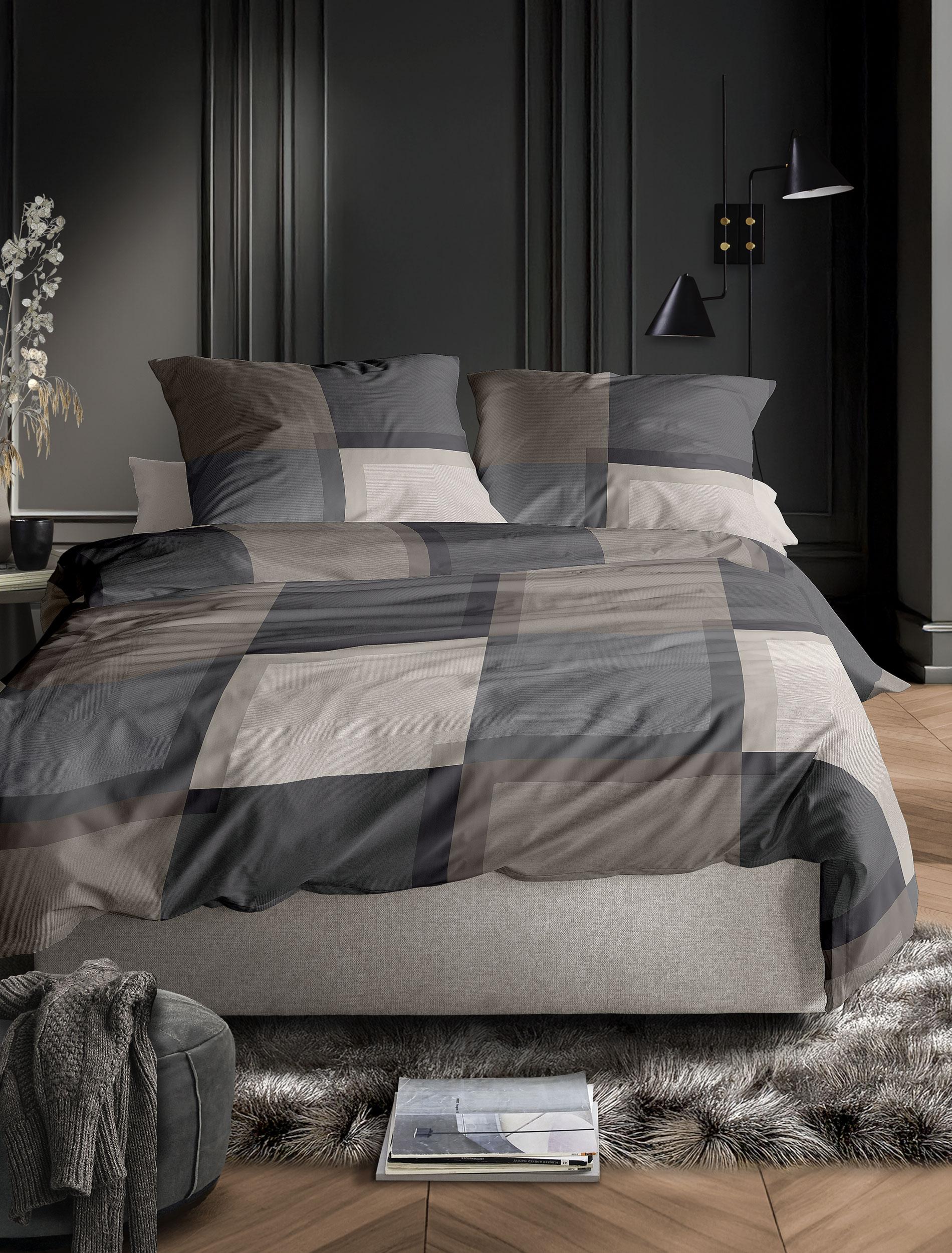 Irisette Mako-Satin Bettwäsche WAVE ca. 135x200cm in Farbe natur, Moebel, Drinnen, Innenarchitektur, Bett, Bettlaken