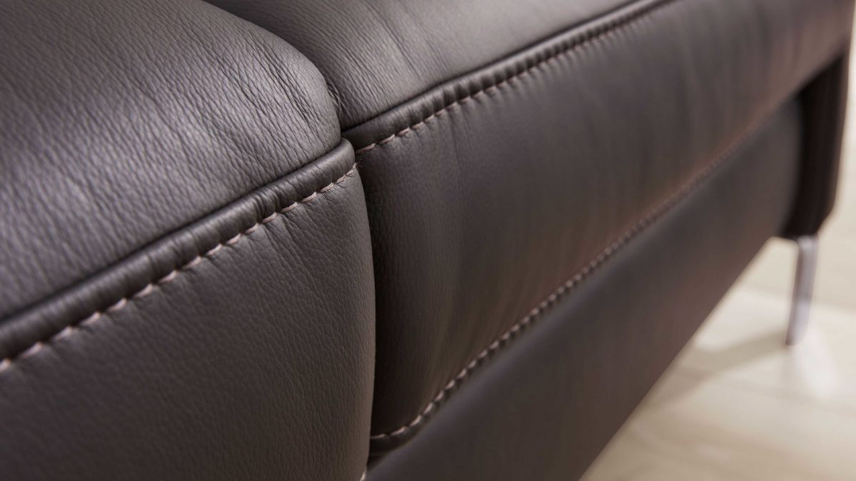 Interliving Sofa 3-sitzig IL 4054 in Leder Credo anthrazit, Kissen, Dekoration für Zuhause, Couch, Mobiliar, Innenarchitektur