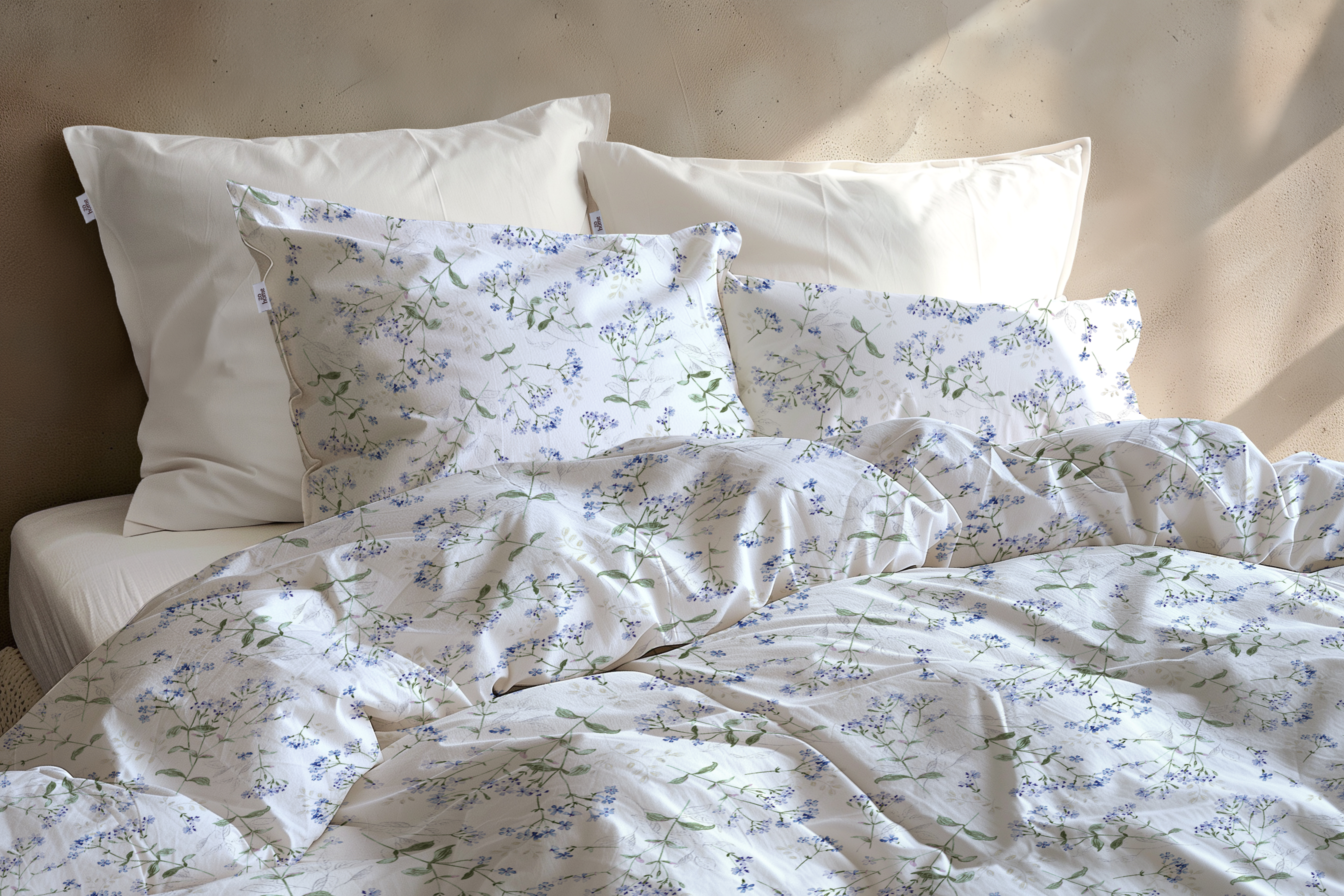 Heckettlane Bettwäsche ca. 155x220cm in Farbe White, Kissen, Dekoration für Zuhause, Kopfkissen, Bett, Decke