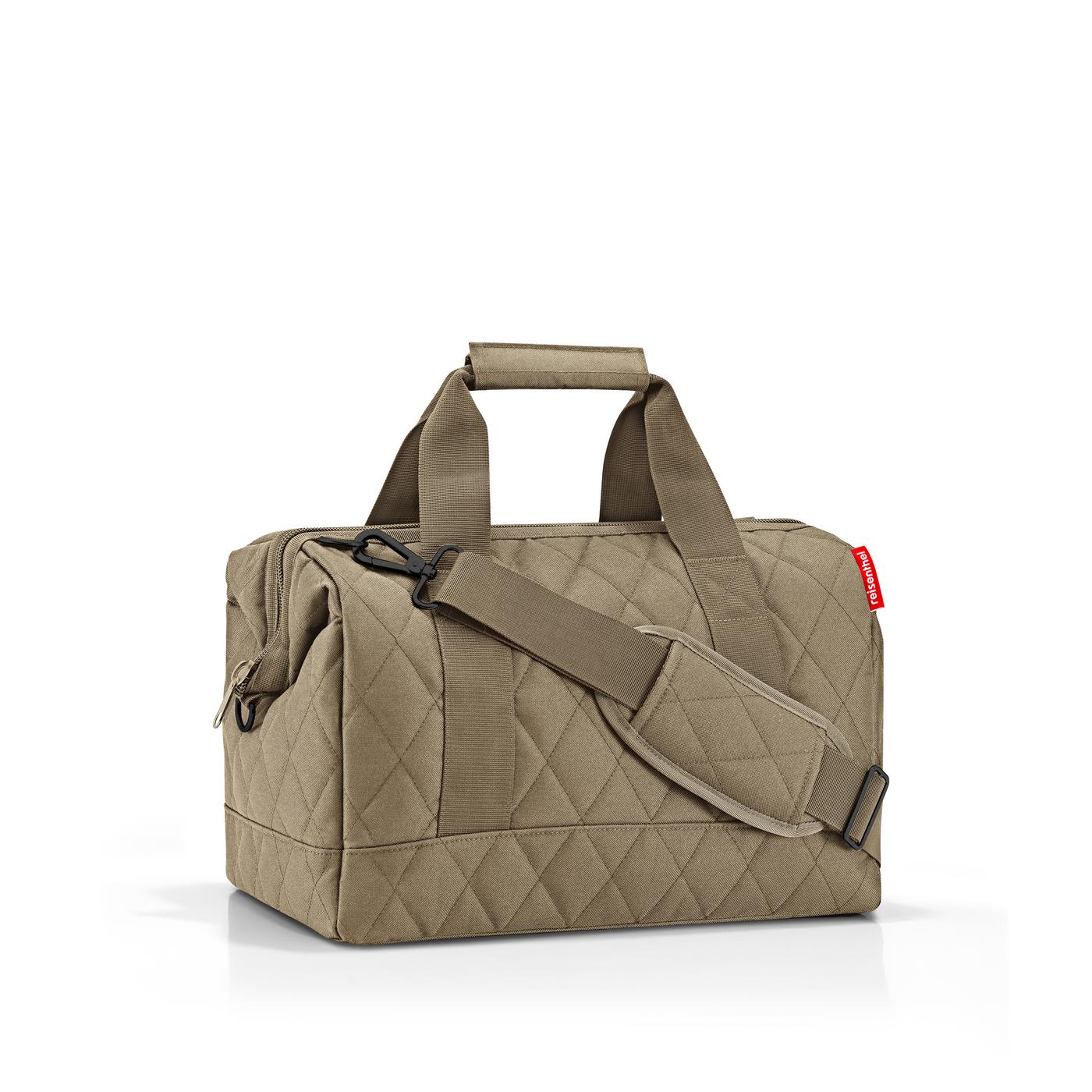 Reisenthel ALLROUNDER M in Farbe rhombus olive, Leinwand, Zubehör, Tasche, Handtasche, Tragetasche
