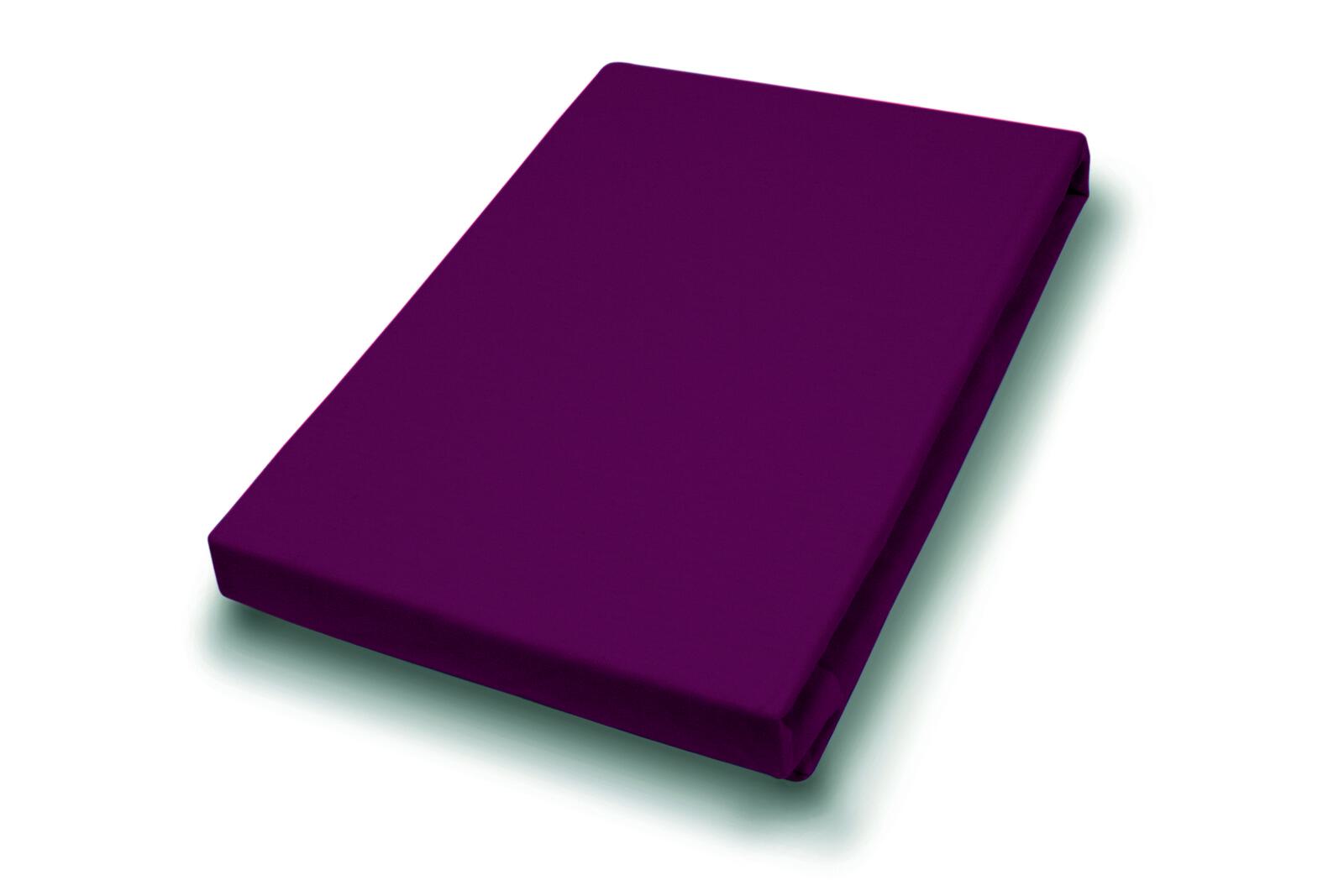 Hahn Haustextilien Spannbetttuch 190x200cm in Farbe bordeaux,