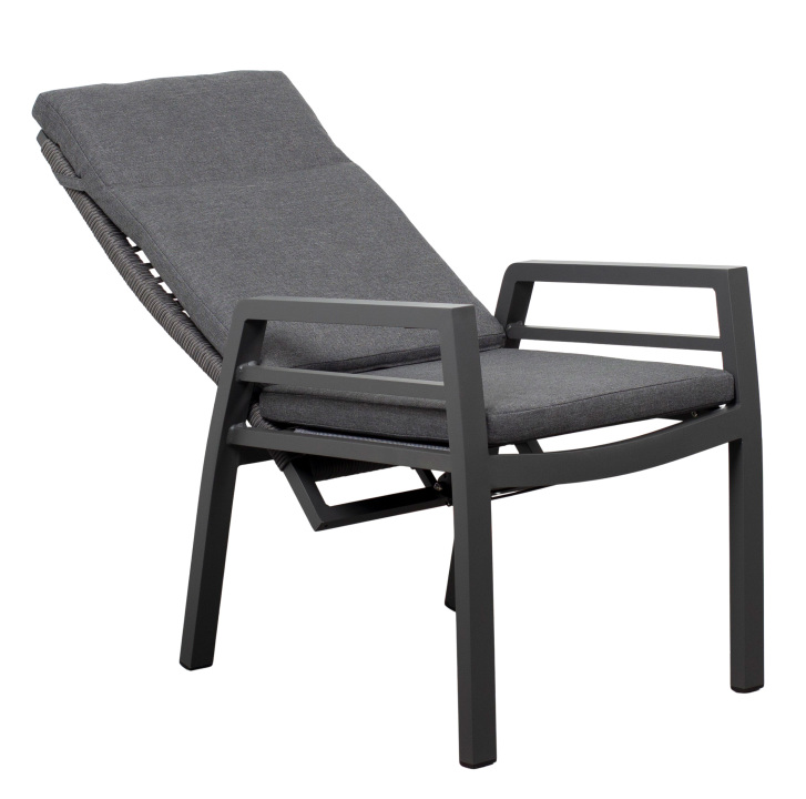 deVries Dining-Relaxsessel MONTANA in Rope mit Textilarmlehne