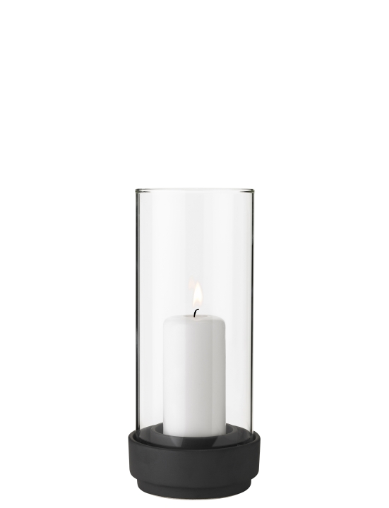 Stelton Windlicht HURRICANE in Farbe black