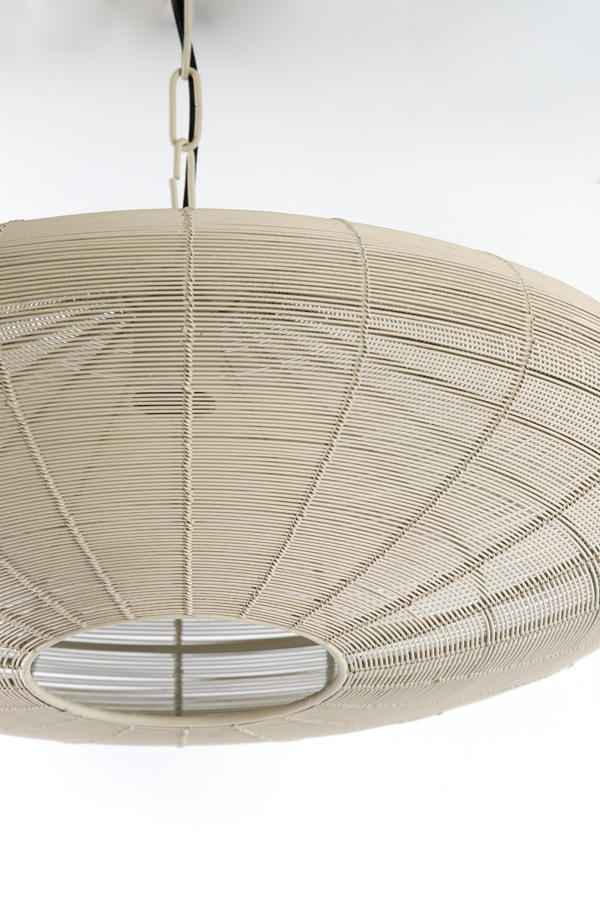 Hängeleuchte  Durchm. 51x120cm in creme matt