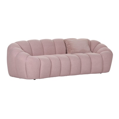 Megasofa  ca. B248 H80 T110 cm in Stoff 306/24 rose, Couch, Mobiliar, Kissen, Dekoration für Zuhause