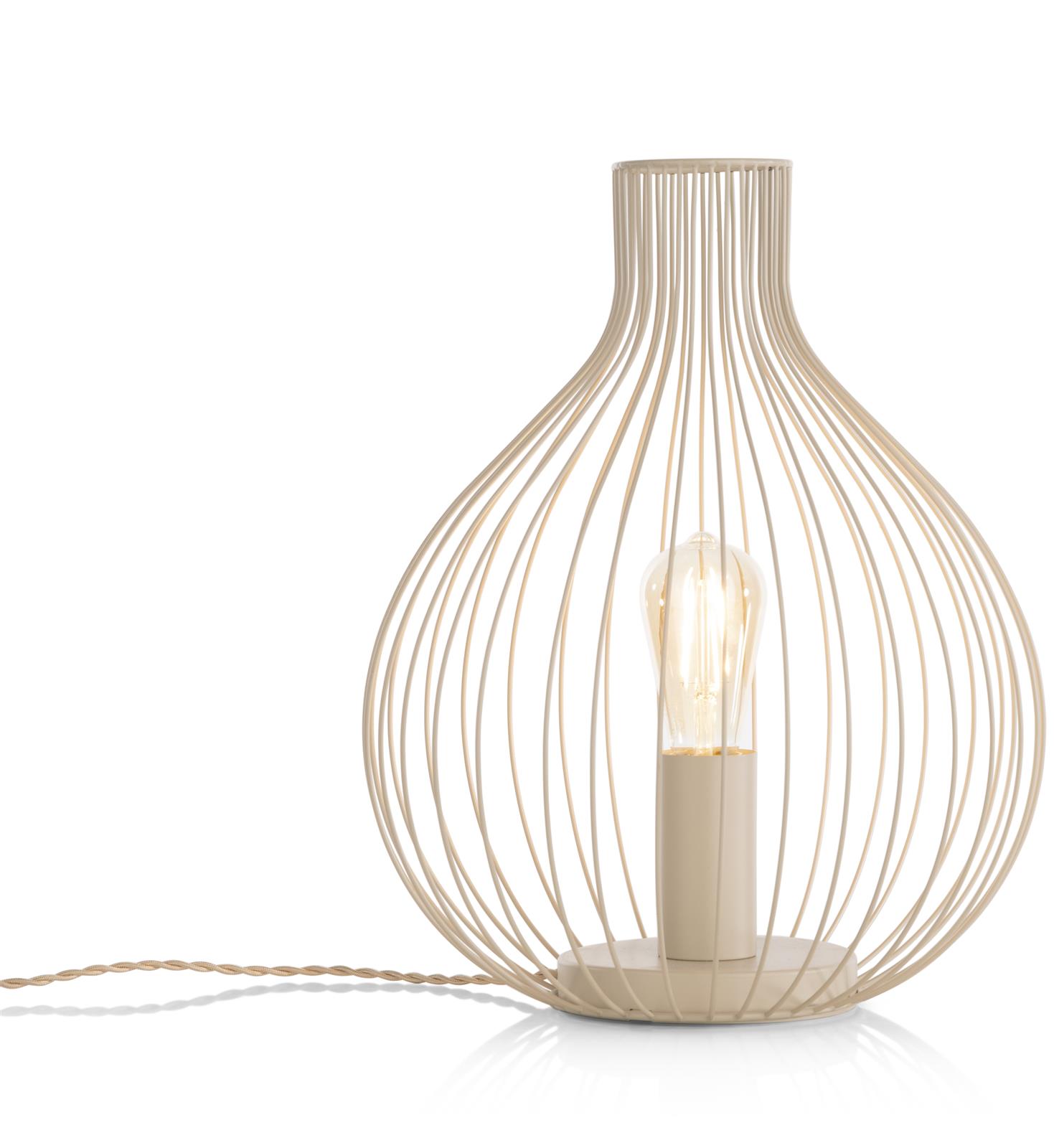 Coco Maison Tischlampe COCO MAISON ca. B35 H42 T35 cm in Jax, beige