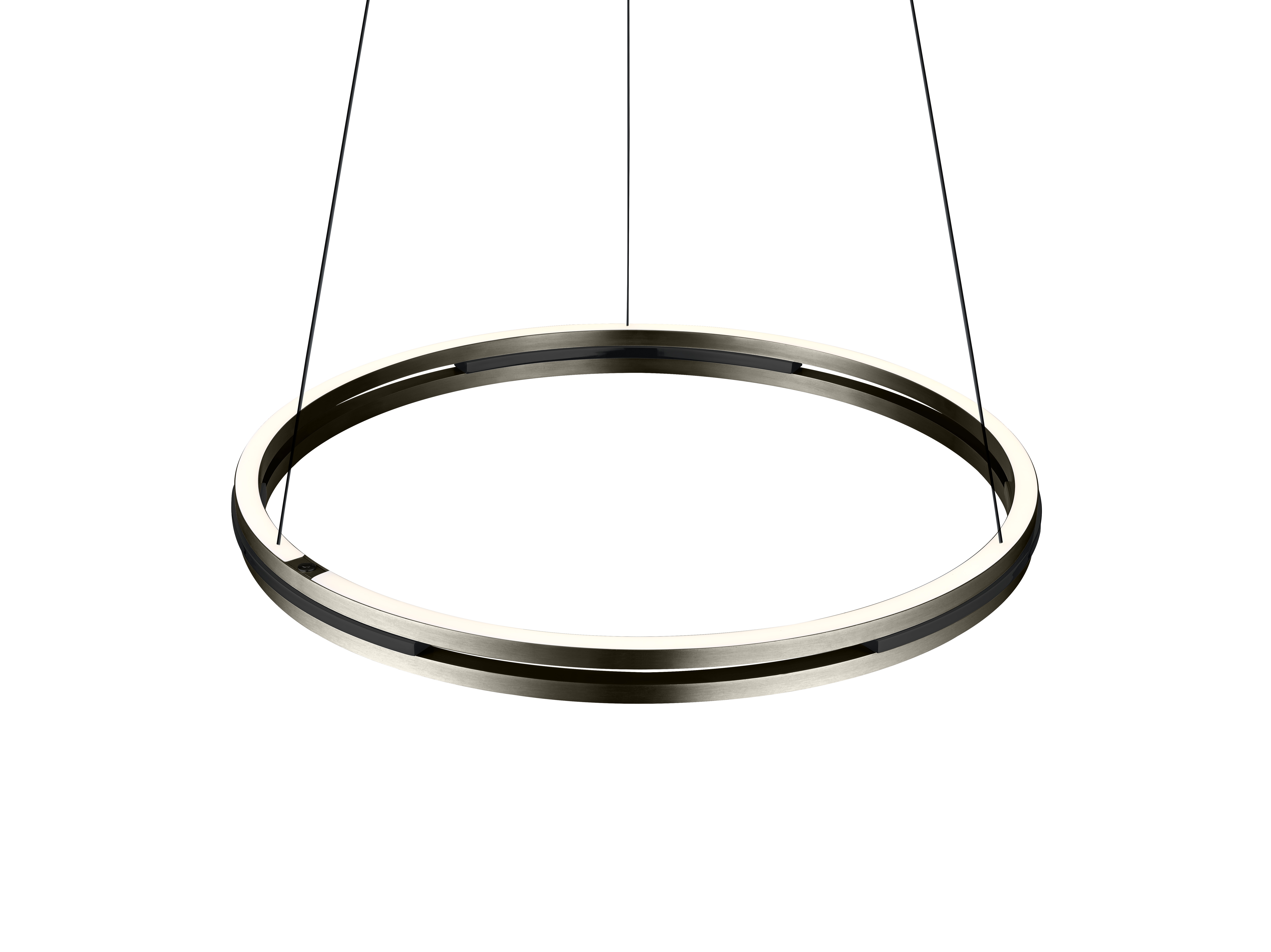 B-Leuchten LED-Pendelleuchte  Durchmesser ca. 60cm, Höhe ca. 180cm in Bronze eloxiert, Leuchter, Lampe, Leuchte