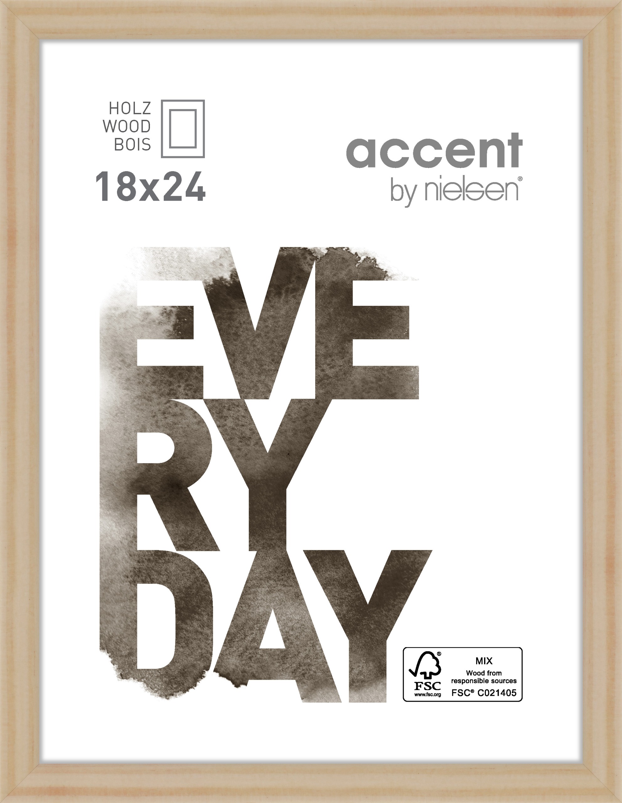 Accent by Nielsen Holz Bilderrahmen Zoom ca. 18x24cm in Farbe Natural