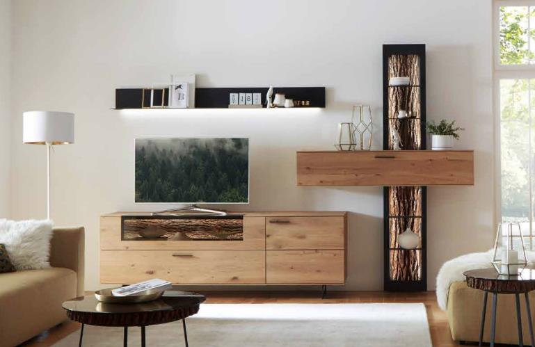 Hartmann Wohnkombination RUNA ca.B328 H182 T49/24 cm in Kerneiche natur gebürstet