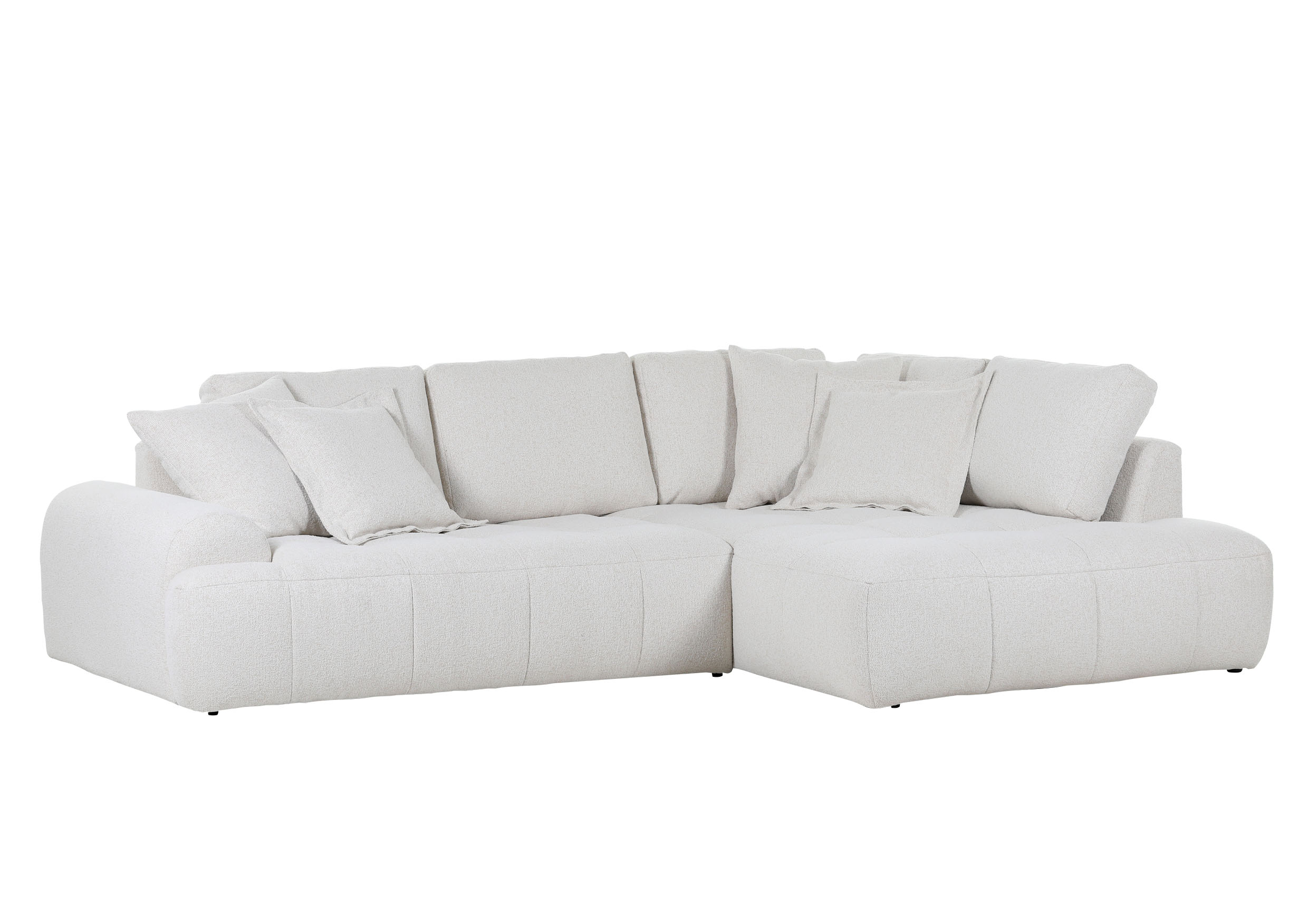 Gutmann Rundecke ENERGY ca.B171/138 H66/45 T130/138 in Stoff 389/55 creme